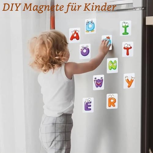 Kühlschrankmagnet-Hersteller-Set, 500 Stück, quadratisch, DIY-Kühlschrank-Magnetzubehör, 50 mm Knopfmaschine für Bastelprojekte