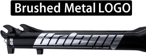 Miniatura 6 de BOLANY 2627.529" MTB Horquilla de suspensión de aleación de aluminio de bicicleta de montaña Horquilla delantera (bloqueo manual de dirección recta)