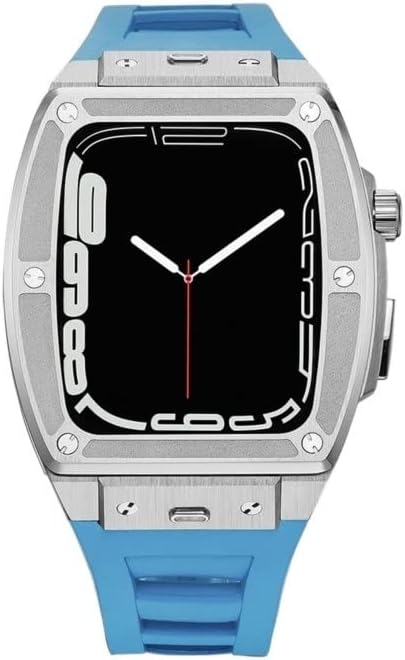 bedcy 44mm 45mm quick release strap stainless steel watch case for apple iwatch series4567