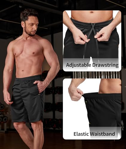 3-Pk 9" Little Beauty Men's Athletic Shorts - image 4