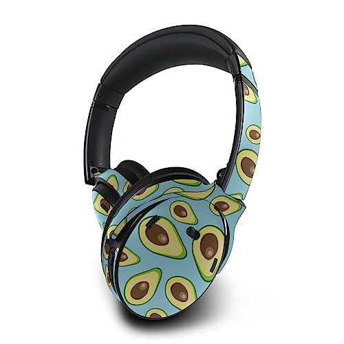 Image of MightySkins Skin Compatible with Bose QuietComfort 45 Headphones - Blue Avocados | Protective, Durable, and Unique Vinyl Decal wrap Cover | Easy to Apply, Remove, and Change Styles | Made in The USA