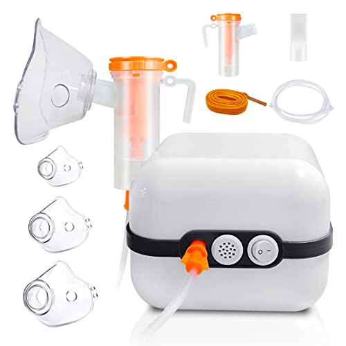 Nebulizer Machine for Kid and Adult, Nebulizer Machine with 1 Set Accessory, Jet Nebulizers Personal Steam Inhaler Cool Mist Compressor System for Kids Adults Nebulizer Machine for Kid and Adult, Nebulizer Machine with 1 Set Accessory, Jet Nebulizers Personal Steam Inhaler Cool Mist Compressor System for Kids Adults