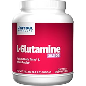 Jarrow Formulas L-Glutamine 2 grams – 2.2 lb Powder – Approx. 500 Servings – Supports Muscle Tissue & Immune Support – Amino Acid for Digestive & GI Health – Dietary Supplement – Vegan – Gluten Free
