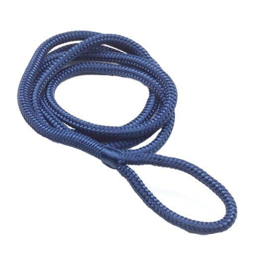 2,5 Meter / 12 mm Fenderleine mit Auge in weiß, schwarz oder blau (blau)