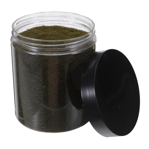 Veemoon Polvo de Césped Artificial Verde Oliva 125 G, Musgo Falso para Decoración y Manualidades, Material de Musgo Artificial Estático para Paisajismo, Dioramas y Jardines Miniatura