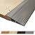 1/2" to 3/5" Height Threshold Ramp - Rubber Threshold, Floor Transition Strip, Door Strip, Wheelchair Ramp, Carpet to Tile Strip (Gray Oak Ash, 40 inches)