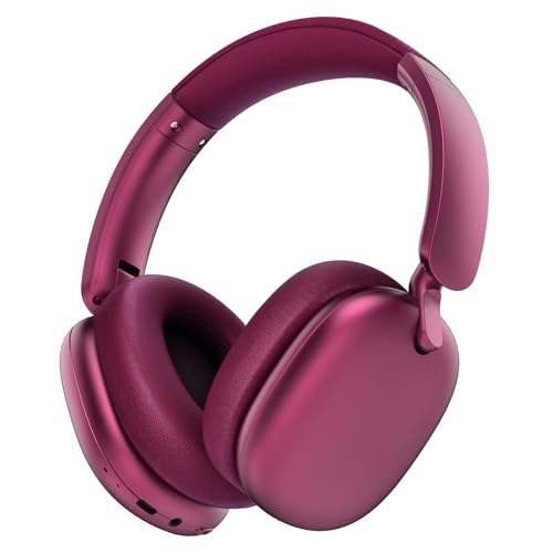 RORSOU Casque Audio C6 à réduction Active du Bruit, Casque Bluetooth Supra-auriculaire sans Fil, Design Pliable léger, Oreillettes Confortables avec Basses...