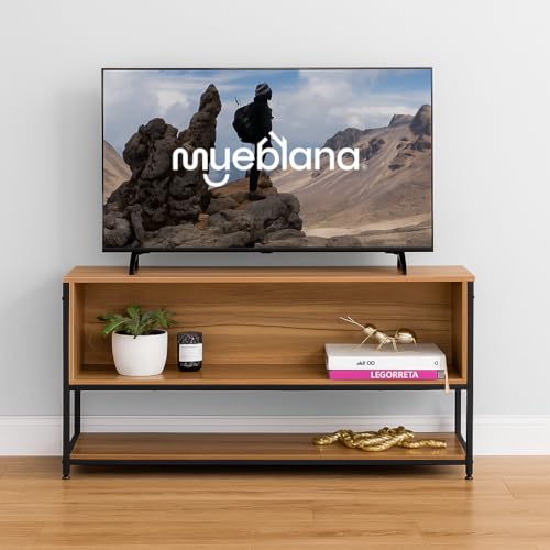 La mejor selección de Mesa Tv de esta semana. 47 MUEBLANA | Mueble para TV 60 Pulgadas | 120 cm Mesa Grande Moderno | Centro de Entretenimiento | 3 Niveles | Color Cafe | Madera y Acero | Sala y Recamara | Estante Organizador...