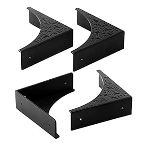 Rforply WS00396 Eckenschutzwinkel Schwarz 4er-Pack