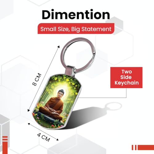 Image of Premium Printed Metal Keychain for Men & Women | High-Definition Artwork Print | Durable Key Ring for Car, Bike, Home & Office Keys | Stylish Decorative Key Holder Gift