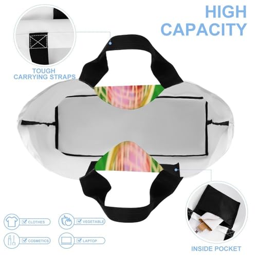 Fashionable Reusable Women's Shoulder Tote Bag Sports Balls on Grass Printed with Unique Heat Transfer Print, Eco-Friendly Durable Polyester for Grocery, Travel & Gifts4