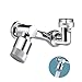 Produktbild Drehbarer multifunktionaler Verlängerungshahn, Universal-Spritzfilter-Wasserhahn, 1080 großer Winkel-Schwenkhahn, Badezimmer-Waschtisch-Küchenhahn-Düse Verlängerungsadapter (Single Mode)