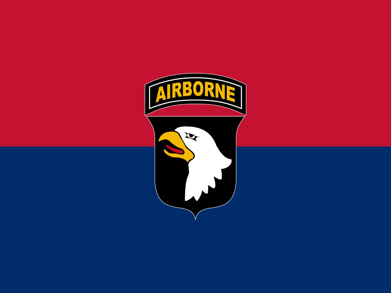 Drapeau U.S. Army 101st Airborne Division grand format pour collectionneur