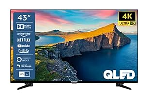 Telefunken QU43K800 43 Zoll QLED Fernseher/Smart TV (4K Ultra HD, HDR Dolby Vision, Triple-Tuner, Bluetooth) - 6 Monate HD+ inklusive