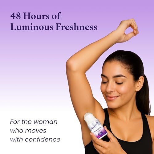 Image of Layer'r Wottagirl 100% Vegan Even Glow Roll On for Women 50ml | Alcohol-free 48H odour protection with underarm brightening and berry floral fragrance. 100% vegan formula