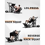 Leg Press Hack Squat Machine with Back Support Cushion, 3 in 1 Adjustable Leg Press Machine with Quad Track Roller System, Hack Squat Machine - Image 3