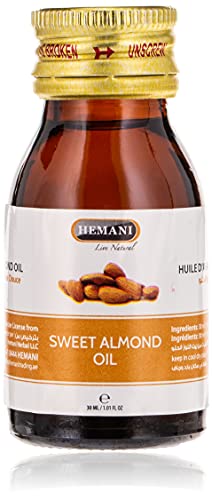 Hemani Sweet Almond Oil-30 Ml Rich In Vitamin Moisturizes Skin Beautify Skin Care Relief Skin Itch An Dryness.