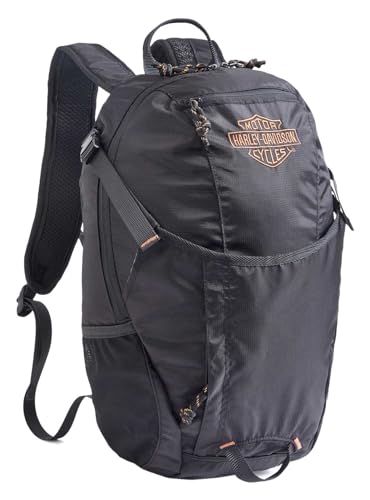Mochila Urbana Negra Harley-Davidson 18"x10"x6" miniatura 1