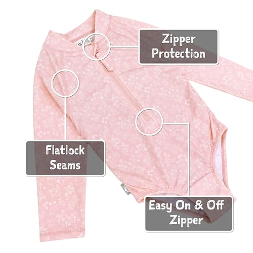 JAN & JUL Long Sleeve 1-pc Girls' UV Swim-Suit Rash Guard (Baby, Toddler, Kids)4