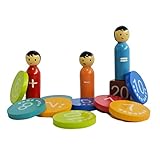Shumee Wooden Dolls Number Game for Toddlers, Kids, Preschool Age Children | Educational, Constructive Toy | 100% Safe, Natural & Eco-Friendly | 3 Years and up