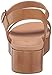 Amazon Essentials Women's Two Band Flatform Sandal, Cognac, 10