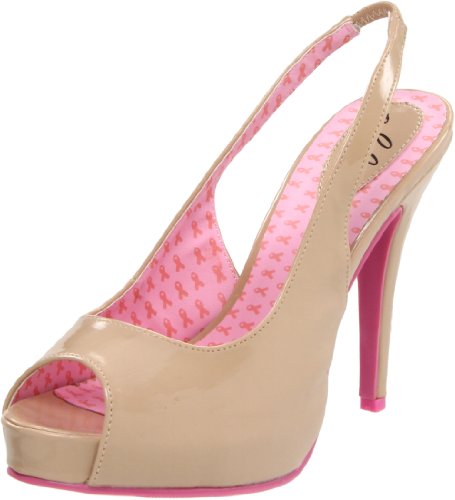 Calzado MARYELLEN CANCER AWARENES SZ10: tacón cómodo con plataforma estabilizadora