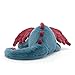 Jellycat Dexter Dragon Stuffed Animal, Large 19 inches - Mythical Plush Toy - Classic Children's Gift