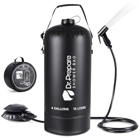 DR.PREPARE Portable Camping Shower Cover