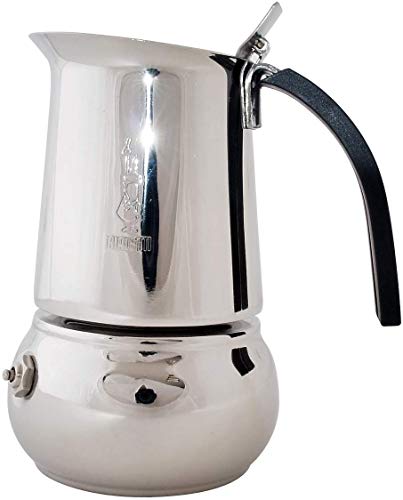 Bialetti Kitty - Cafetera Espresso para 2 Tazas (Acero)