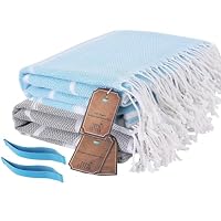 Serviette De Plage XXL 90x180 Cm - Coton Turc Absorbant, Séchage Rapide - Anti-sable, Multi-usage Voyage - 7