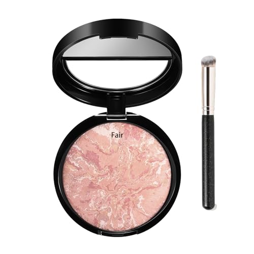 Fondotinta in polvere cotta, tripla azione correttiva di colore, copertura totale e controllo del sebo 24 ore, resistente all'acqua e al sudore (Fai,1)