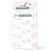 Dream On Me Twilight 80 Coil Spring Crib and Toddler Bed Mattress, Wave Pink, 5