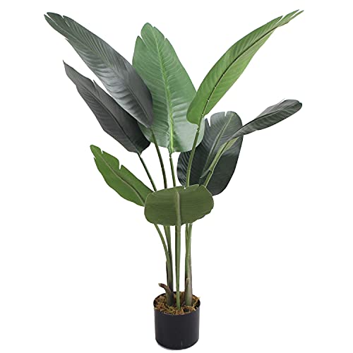 Bananier Plante Artificielle Artificiel avec Pot 115 cm Decovego