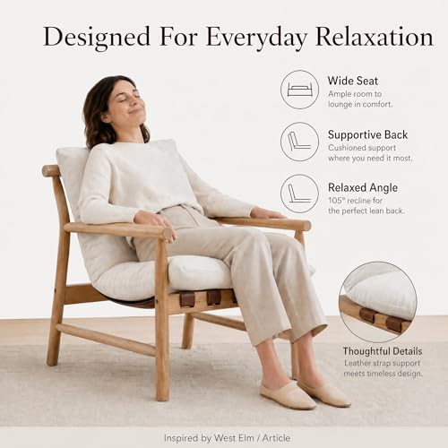 Sillón Plegable Lino Beige miniatura 5
