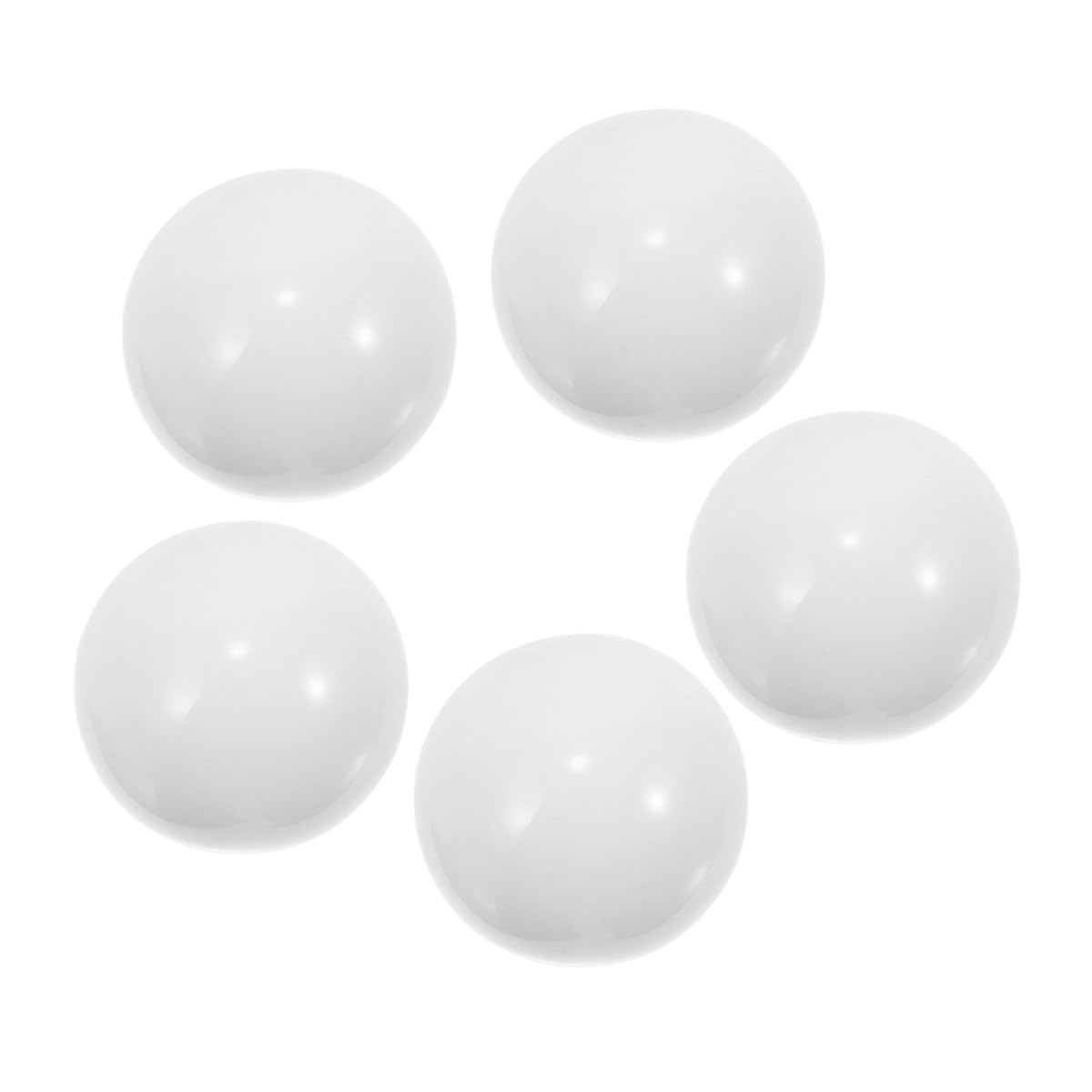Gatuida Roulette Spielbälle aus Acryl 5 Stück 22mm Weiße Kugeln für Roulette Räder Geeignet für Partyspiele und Geburtstagsfeiern