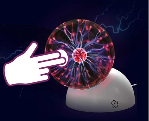Thames & Kosmos The Plasma Ball Essential STEM Tool | Classic Scientific Device, Fresh 5-inch Glass Sphere, Interactive Electric Light Show | Explore Electricity, Matter, Energy, Small - Image 9