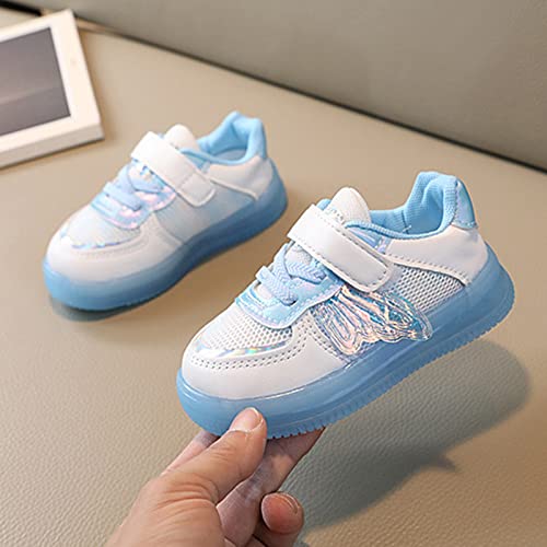 Kids Sneakers Boys Girls White Shoes Lo𝐰 Top Lac𝐞 Up Footwear for Toddler Big Kids Light Up Sneakers for Girls4