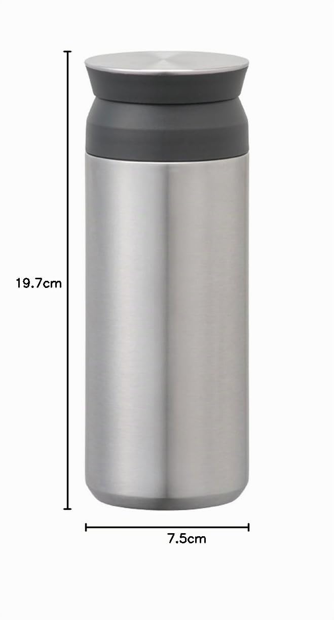 Kinto Travel Tumbler Edelstahl | 500 ML | Isothermisch | Doppelwandige Anti-Burn-Funktion |