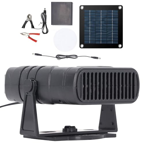 usefulbeauty Calefactor Solar para Gallinero - 20W Calentador con Protección contra Sobrecalentamiento y Viento - Calentadores Solares Portátiles Para Invernadero,para Hogar Invernadero Gatito
