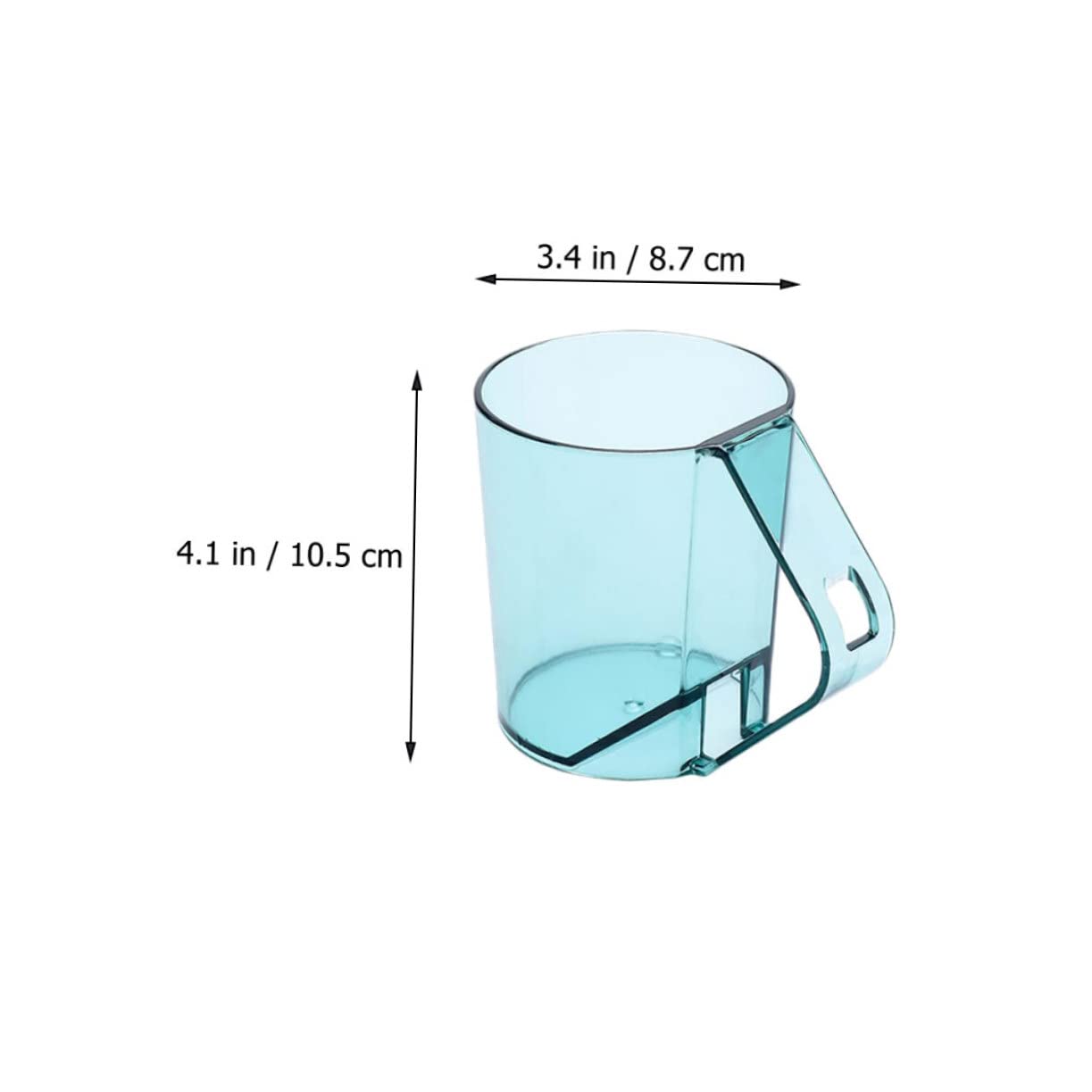 PRETYZOOM Toothbrush Rinser Cups Set of 2 Gargle Cups for Rinsing Toothbrush Holder Plastic Nesting Design Easy to Clean