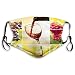Produktbild 125 Windproof Activated Carbon,Wine Collage with Barrel Bottle Wineglass Grape Gourmet Taste Beverage,Facial Decorations for Adults