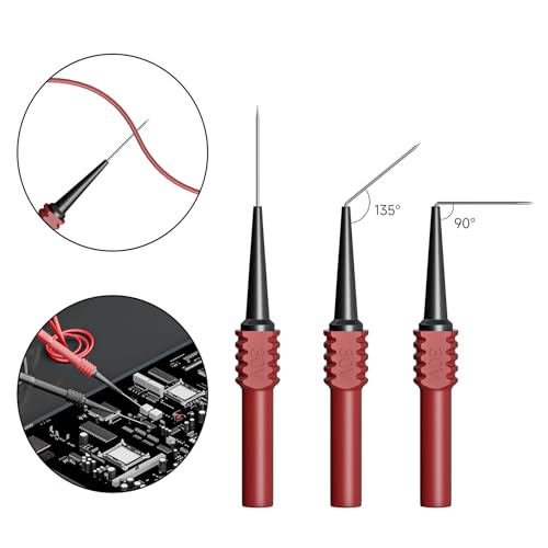 Image of Goupchn Back Probe Kit 50PCS 4mm Stackable Banana Plug to Alligator Clip Automotive Test Leads Kit with Crocodile Clips, 30PCS 30V Back Probe Pins for Car Repairing Diagnostic Ten Colors