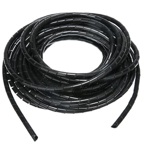 Spiral Wrap 10 Meter Wire Organizer Sheath Spiral Cord Manage Sleeves 8mm Inside Diameter Wire Spiral Wrapping Tube Winding Cable Tubing Cover
