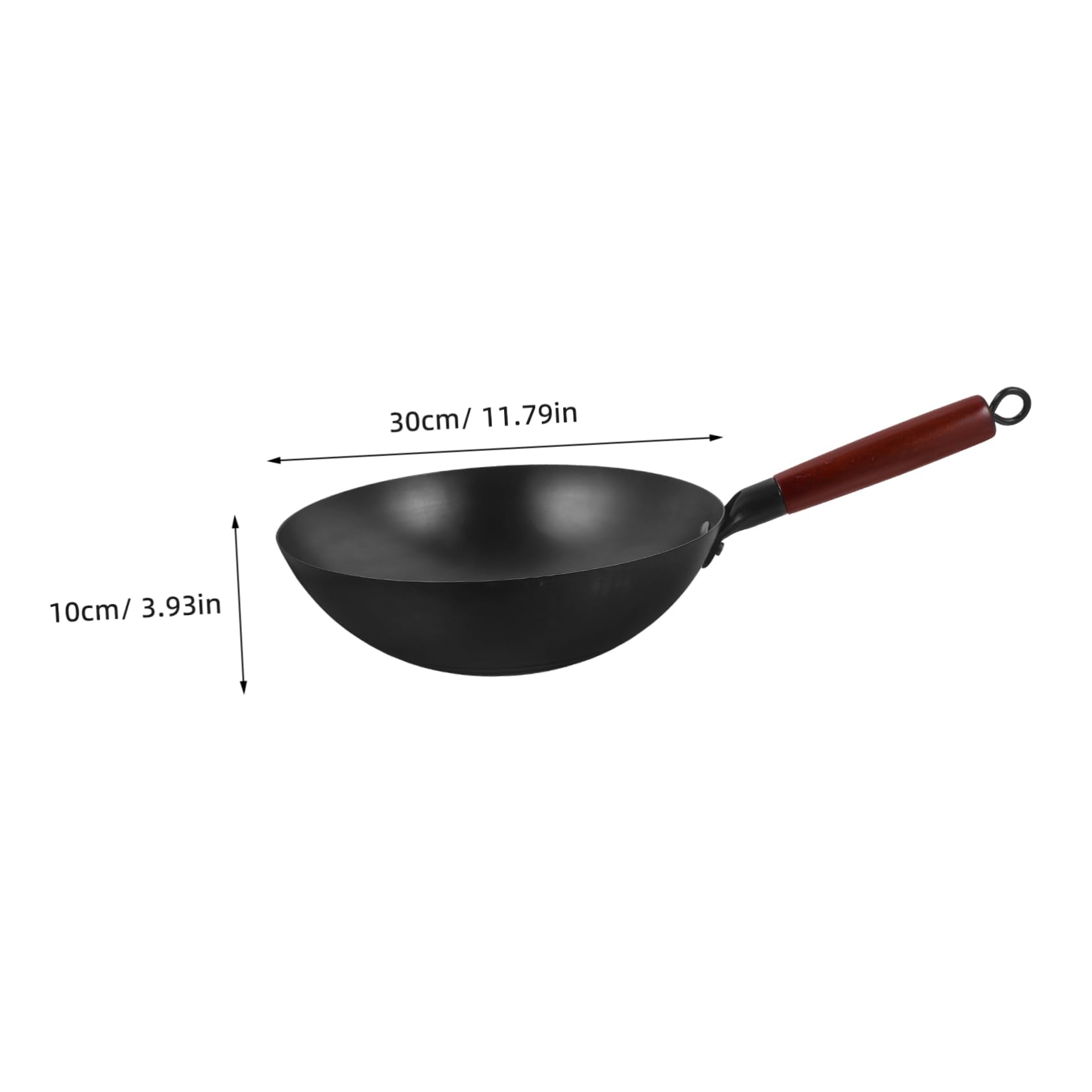 Padella Wok Tradizionale Da Antiaderente e Manico Ergonomico Perfetta Per Cucina Domestica e Professionale