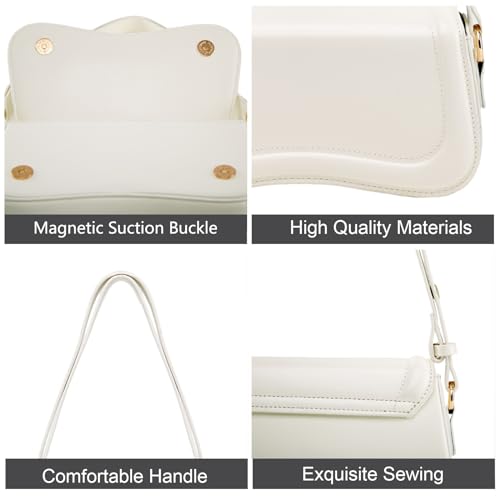 Image of Small Shoulder Bag for women,Crossbody Purses,Leather Tote Handbag Clutch Hobo Purse,with Zipper Closure for Women