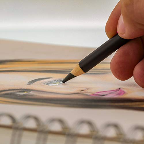 Master 24 Colored Pencil Skin And Hair Tone Set With Premium Soft Thick Core Vibrant Color Leads - Professional Ultra-Smooth Artist Quality - Portrait Blending, Shading, Layering, Adult Coloring Books #TOP4