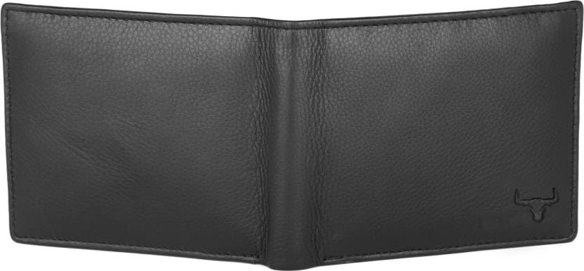 Image of WILD NAPA RFID Protected Brown Genuine Leather Wallets for Men (B-Black)