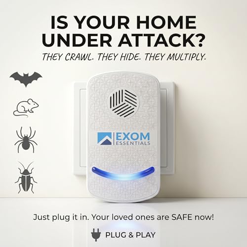Image of T-24, Ultrasonic Pest Repeller Wall Plug-in Most Effective Than Repellents - Get Rid of - Rodents, Squirrels, Mice, Rats, Bats, Roaches, Ants, Spiders, Bed Bugs (6 Pack)