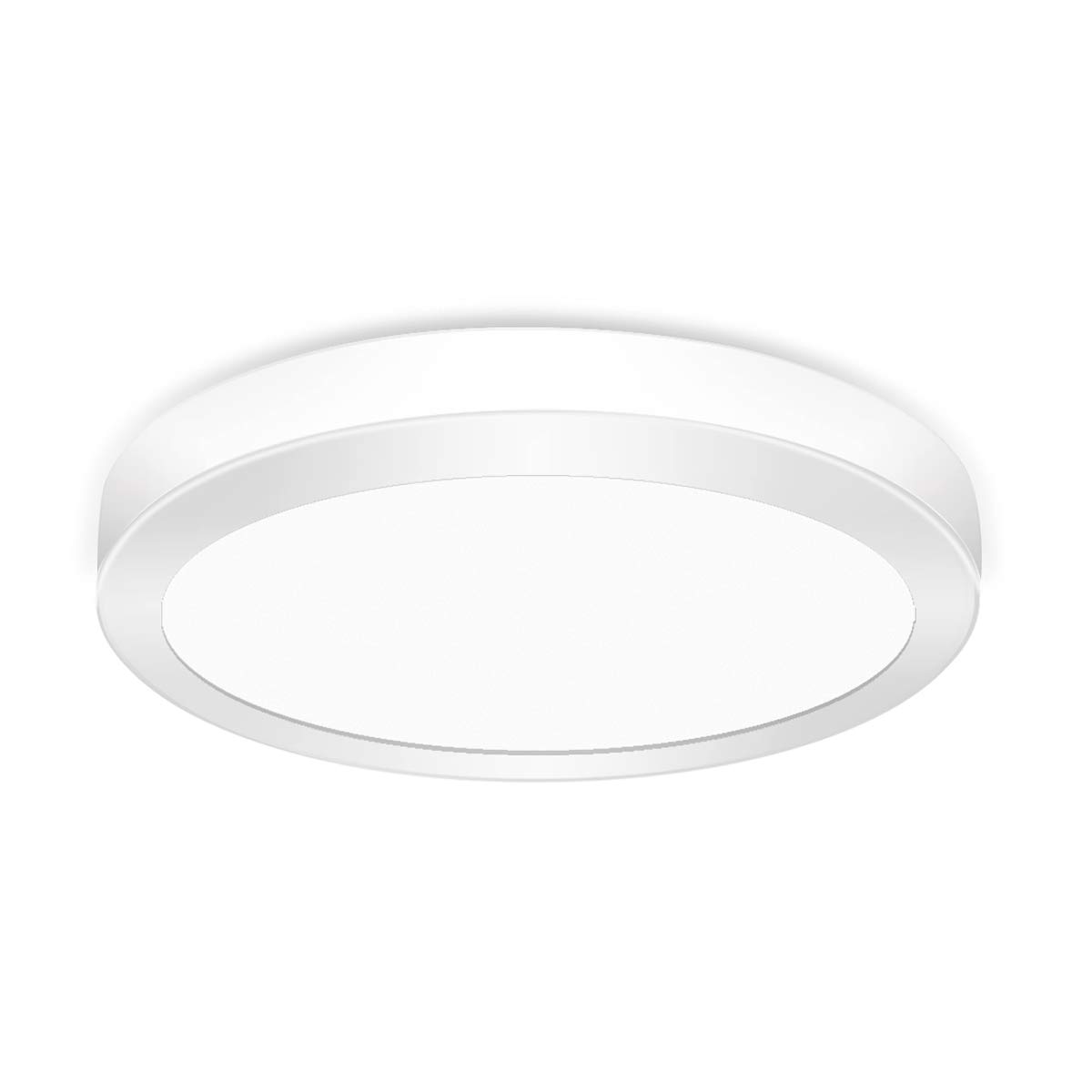 EXTRASTAR LED Ceiling Lights, 12W 1020Lm Bathroom Ceiling Light, 73W Equivalent, Ø172mm Round Flush LED Ceiling Lamp, Ceiling Light Fitting for Living Room Bedroom-6500K Daylight