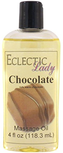 Eclectic Lady MO-CHOC Chocolate Massage Oil, 4 Oz, With Sweet Almond Oil And Jojoba Oil, Preservative Free cover